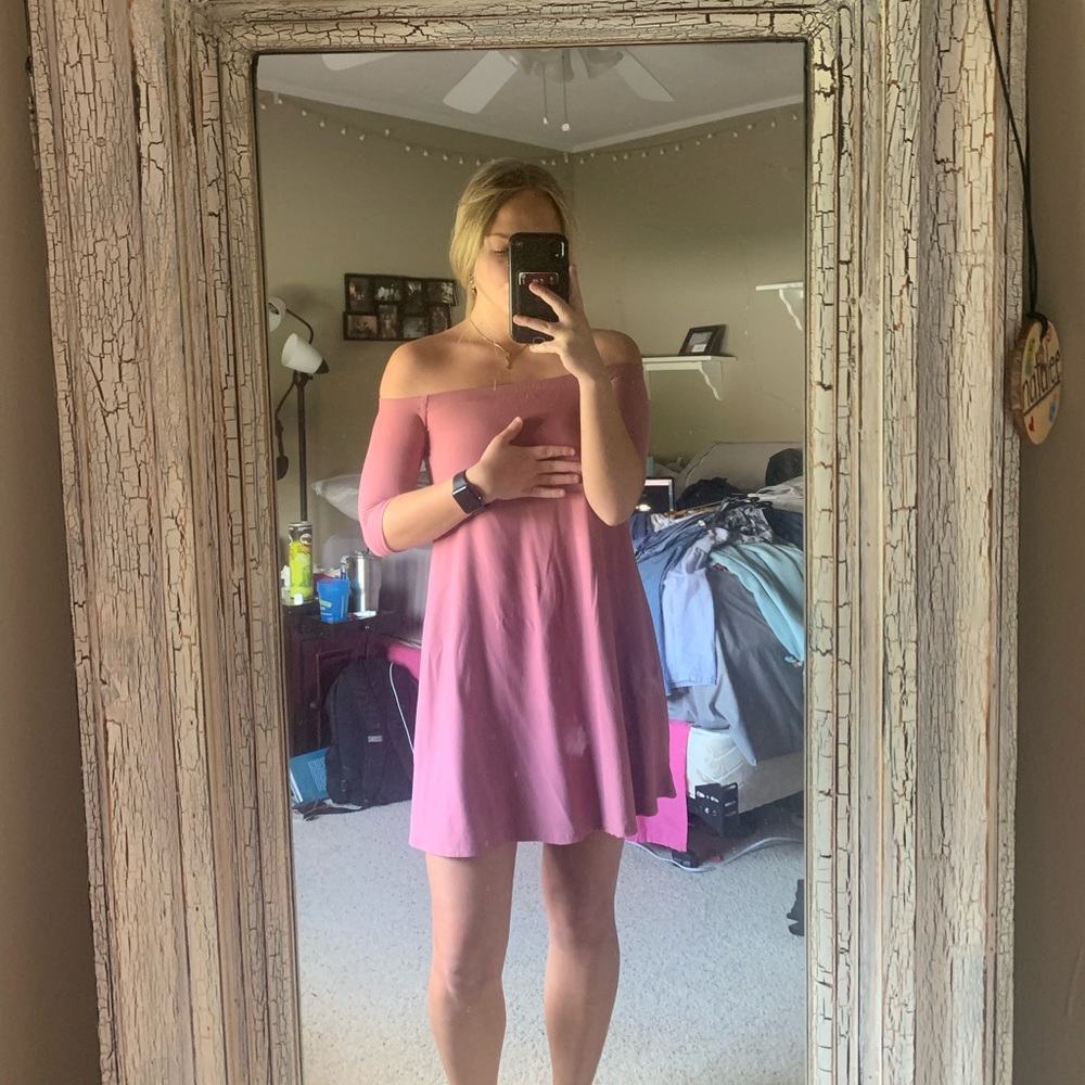 off the shoulder dress